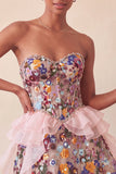 Sage Green Sweetheart Corset A-line Krótka sukienka na homecoming z cekinami