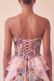 Sage Green Sweetheart Corset A-line Krótka sukienka na homecoming z cekinami
