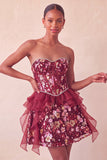Sage Green Sweetheart Corset A-line Krótka sukienka na homecoming z cekinami