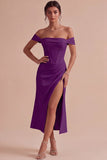 Biała sukienka zaręczynowa midi z odsłoniętym gorsetem i pochwą