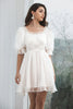 Załaduj obraz do przeglądarki galerii, Tiulowa Plisowana Mała Biała Sukienki Na Komunie