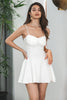 Załaduj obraz do przeglądarki galerii, Proste Biała Cienkich Ramiączkach Sukienki Na Komunie