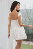 Załaduj obraz do przeglądarki galerii, Biała Kwadratowy Dekolt Sukienki Na Komunie