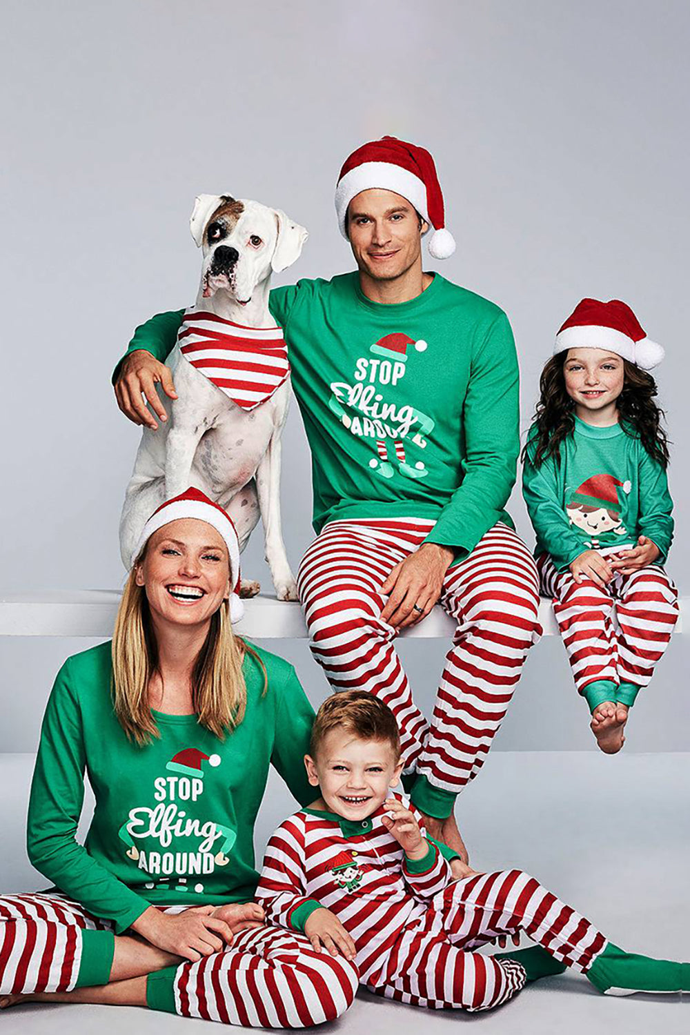 Boże Narodzenie Zielony Klaun Rodzina Dopasowanie 2 Sztuki Piżamy