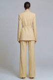 Fuksjowe dwuczęściowe garnitury robocze z jednym guzikiem i paskiem