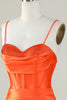 Załaduj obraz do przeglądarki galerii, Pomarańczowa Sukienki Gorsetowe Na Studniówke z Rozcięciem