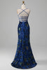 Załaduj obraz do przeglądarki galerii, Błyszcząca Coral Cekinowa Sukienka Syrena Na Studniówkę