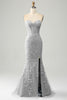 Załaduj obraz do przeglądarki galerii, Ciemnozielona Gorsetowa Sukienka Syrenka  Na Studniówke Z Rozcięciem