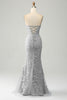 Załaduj obraz do przeglądarki galerii, Ciemnozielona Gorsetowa Sukienka Syrenka  Na Studniówke Z Rozcięciem