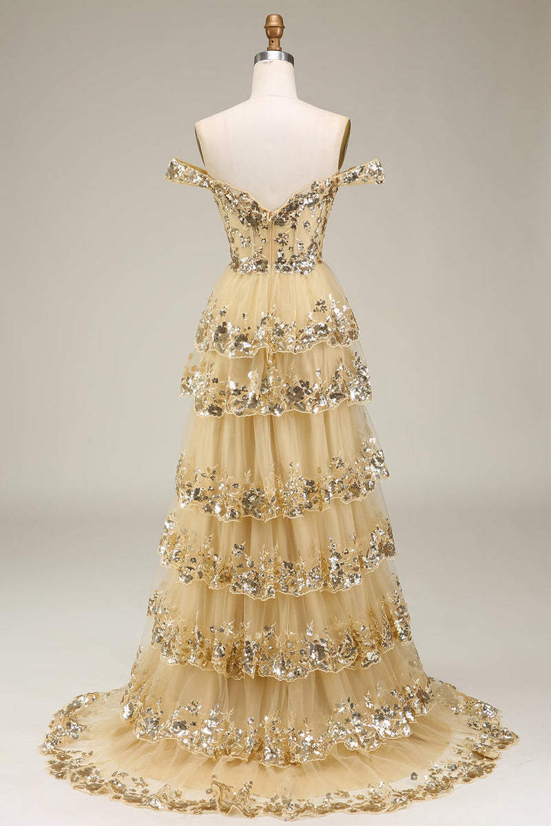 Załaduj obraz do przeglądarki galerii, Rumiane Sukienki Na Studniówke z Odkrytymi Ramionami