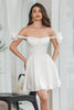 Załaduj obraz do przeglądarki galerii, Biała Cienkich Ramiączkach Sukienki Na Komunie z Gorsetem