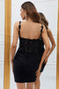 Załaduj obraz do przeglądarki galerii, Błyszczące Cienkich Ramiączkach Cekinowa Czarna Sukienki Na Impreze