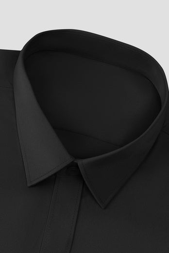 Czarna koszula Solid Men's Suit