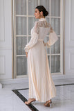 Morelowe Eleganckie Długie Rękawy Koronkowa Sukienki Na Wesele Dla Mamy