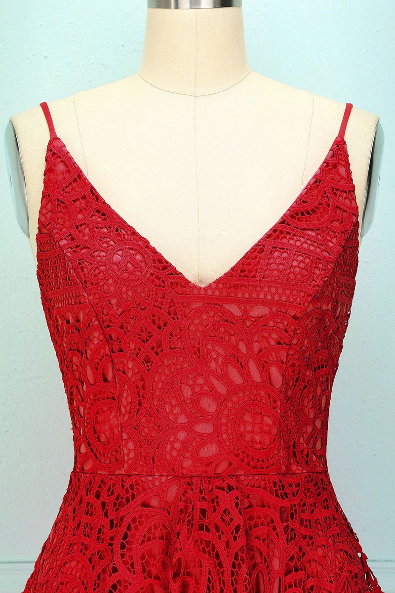 Załaduj obraz do przeglądarki galerii, Czerwona Asymetryczne Sukienka Na Wesele
