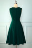 Załaduj obraz do przeglądarki galerii, Zielona Midi Sukienki Vintage Lata 50