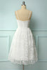 Załaduj obraz do przeglądarki galerii, Biała Koronkowa Sukienka Midi
