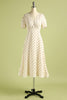 Załaduj obraz do przeglądarki galerii, Biała Zwiewne Sukienki Letnie w Groszki