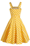 Żółte kropki 1950 Sundress