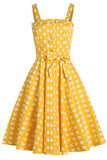 Żółte kropki 1950 Sundress