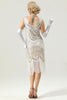 Załaduj obraz do przeglądarki galerii, Ciemnozielony Sukienka W Stylu Lat 20 Wielki Gatsby Z Frędzlami