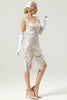 Załaduj obraz do przeglądarki galerii, Ciemnozielony Sukienka W Stylu Lat 20 Wielki Gatsby Z Frędzlami