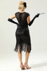 Załaduj obraz do przeglądarki galerii, Cekiny Sukienka Lata 20 Fringe Sukienki W Stylu Retro