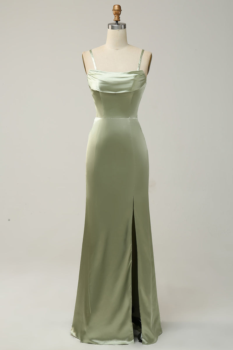 Załaduj obraz do przeglądarki galerii, Zielona Syrenka Covertible Nosić Długą Sukienki Dla Druhny