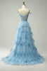 Załaduj obraz do przeglądarki galerii, Modna Fuksjia Sukienka Na Studniówkę Z Gorsetem W Kolorze Z Rozcięciem
