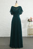 Załaduj obraz do przeglądarki galerii, Zielona szyfonowa sukienka dla matki