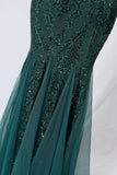 Mermaid One Shoulder Prom Sukienka z aplikacjami