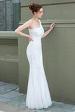 Mermaid One Shoulder Prom Sukienka z aplikacjami