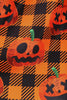 Załaduj obraz do przeglądarki galerii, Pomarańczowa sukienka Halloween Retro z długim rękawem