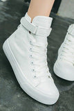 Biała klamra High Top Canvas Trampki