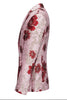 Załaduj obraz do przeglądarki galerii, Różowa żakardowa klapa męska z klapami z nacięciem w kolorze różowego kwiatu