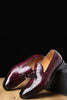 Załaduj obraz do przeglądarki galerii, Czarne wsuwane męskie buty imprezowe z frędzlami