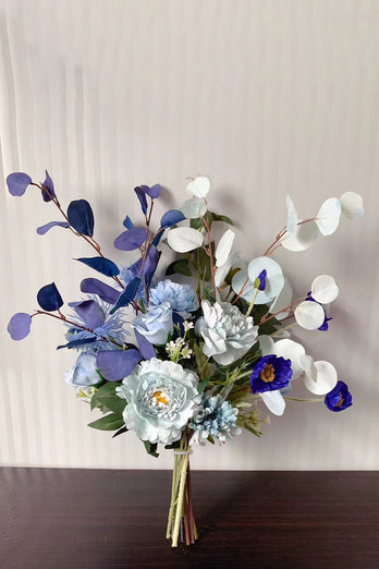 Niebieski Faux Wedding Handing Flowers (wazon nie jest wliczony w cenę)
