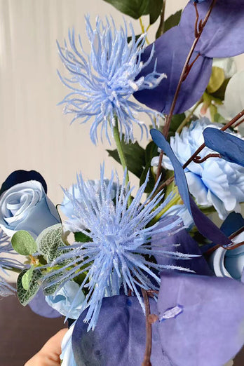 Niebieski Faux Wedding Handing Flowers (wazon nie jest wliczony w cenę)