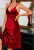 Załaduj obraz do przeglądarki galerii, Spaghetti Straps Velvet A-line Cocktail Dress