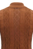 Załaduj obraz do przeglądarki galerii, Brązowy Sweter Męski z Długimi Rękawami z Długim Rękawem