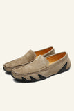 Nubuk Skórzane Męskie Buty W Grochy