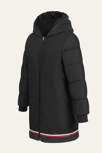 Czarna kurtka Winter Parka ze zdejmowaną wkładką