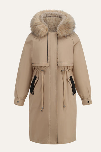 Czarna kurtka Winter Parka ze zdejmowaną wkładką