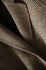 Załaduj obraz do przeglądarki galerii, Grey Wool Blend Plaid One Button Lapel Neck Coat