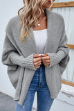 Sweter z dzianiny Poncho Cardigan