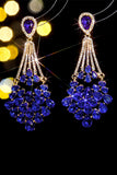 Kolczyki sztyfty Royal Blue Rhinestone