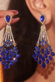 Kolczyki sztyfty Royal Blue Rhinestone