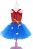 Załaduj obraz do przeglądarki galerii, Czerwona i niebieska gwiazda Tiulowa sukienka na Halloween