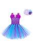 Załaduj obraz do przeglądarki galerii, Fioletowy Tiul Star Halloween Sukienka dla dziewczynek