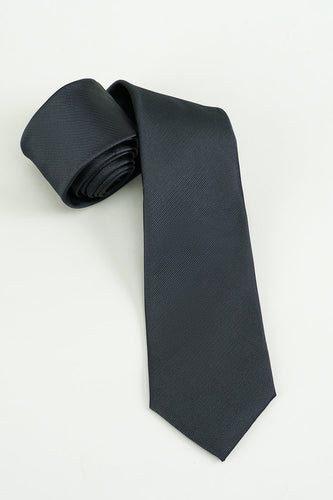 Czarny Solidny Satynowy Krawat Na Imprezowy